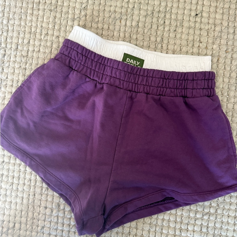 DAILY DRILLS Purple Shorts double lined